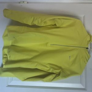 Yellow Nike half zip hoodie